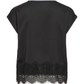 VIELETTE S/S FULL SATIN LACE TOP