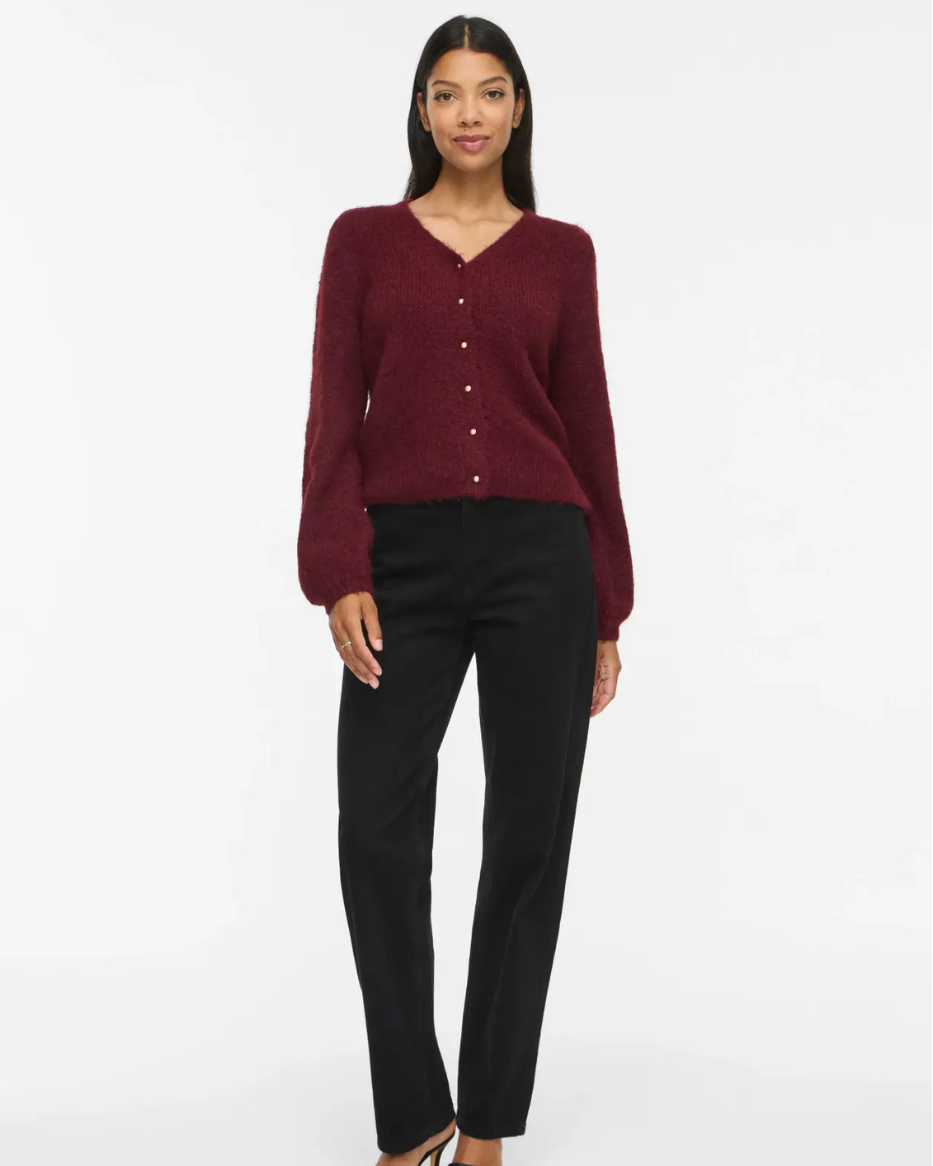 VIMARLEY L/S V-NECK CARDIGAN