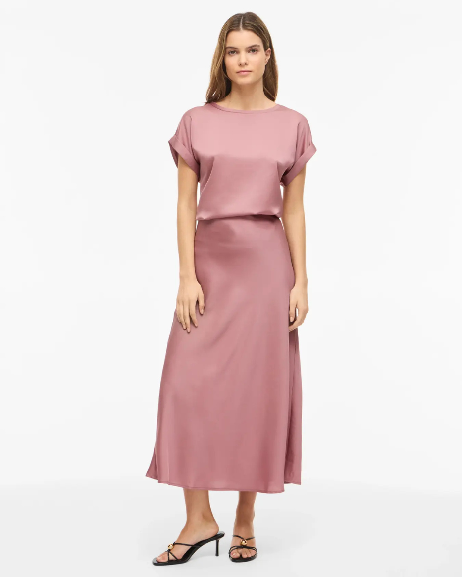 VIELETTE S/S SATIN TOP