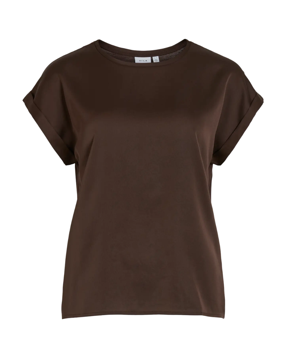 VIELETTE S/S SATIN TOP